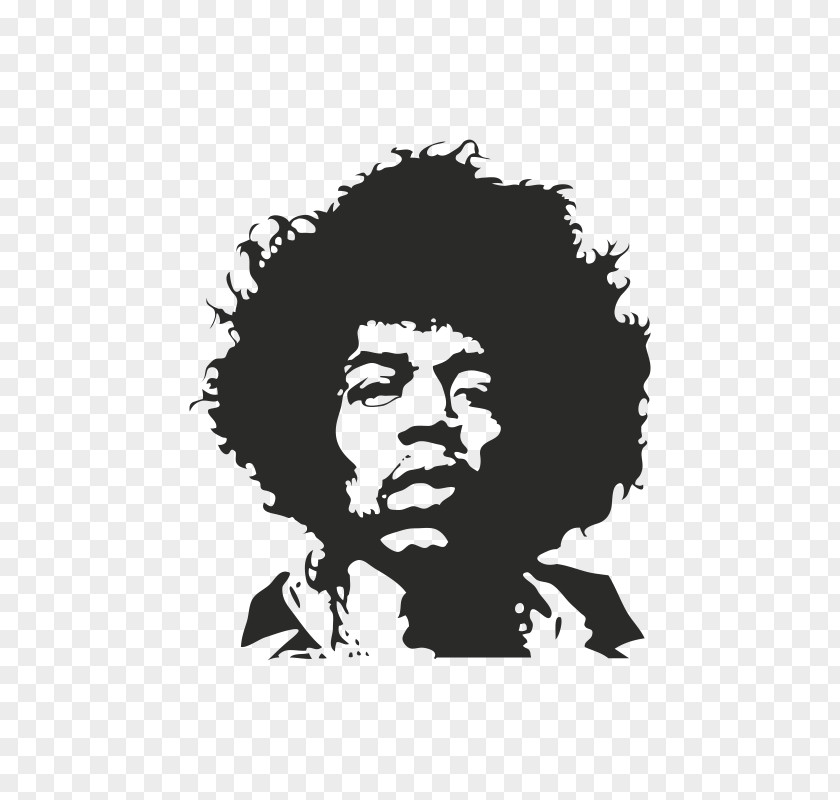 Painting Jimi Hendrix Wall Decal Sticker Art PNG