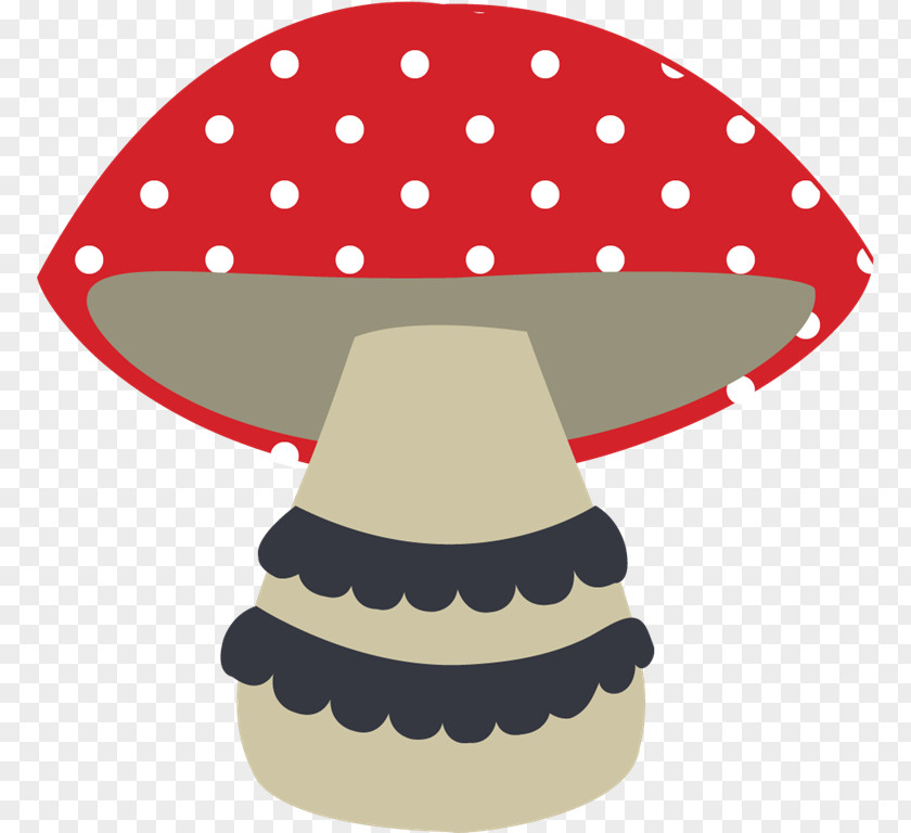 Polka Dot Mushroom Birthday Party Background PNG