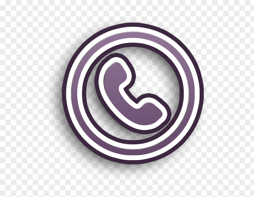 Spiral Logo Call Icon Circle Communication PNG