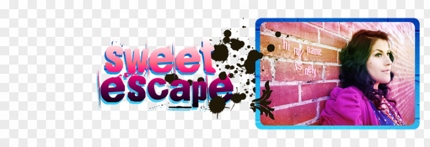Sweet Escape Graphic Design Poster Pink M PNG