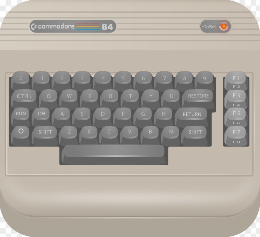 Computer Commodore 64 Keyboard International PNG