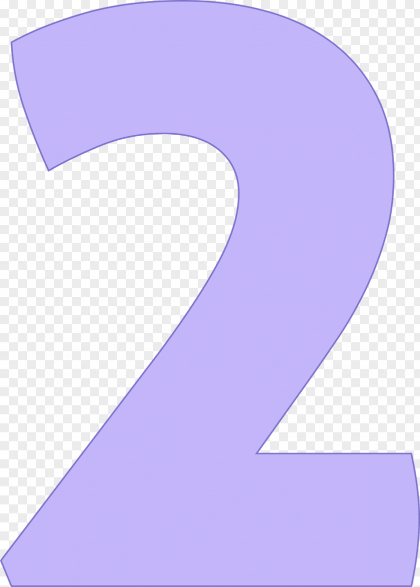 Number 2 Purple Pattern PNG