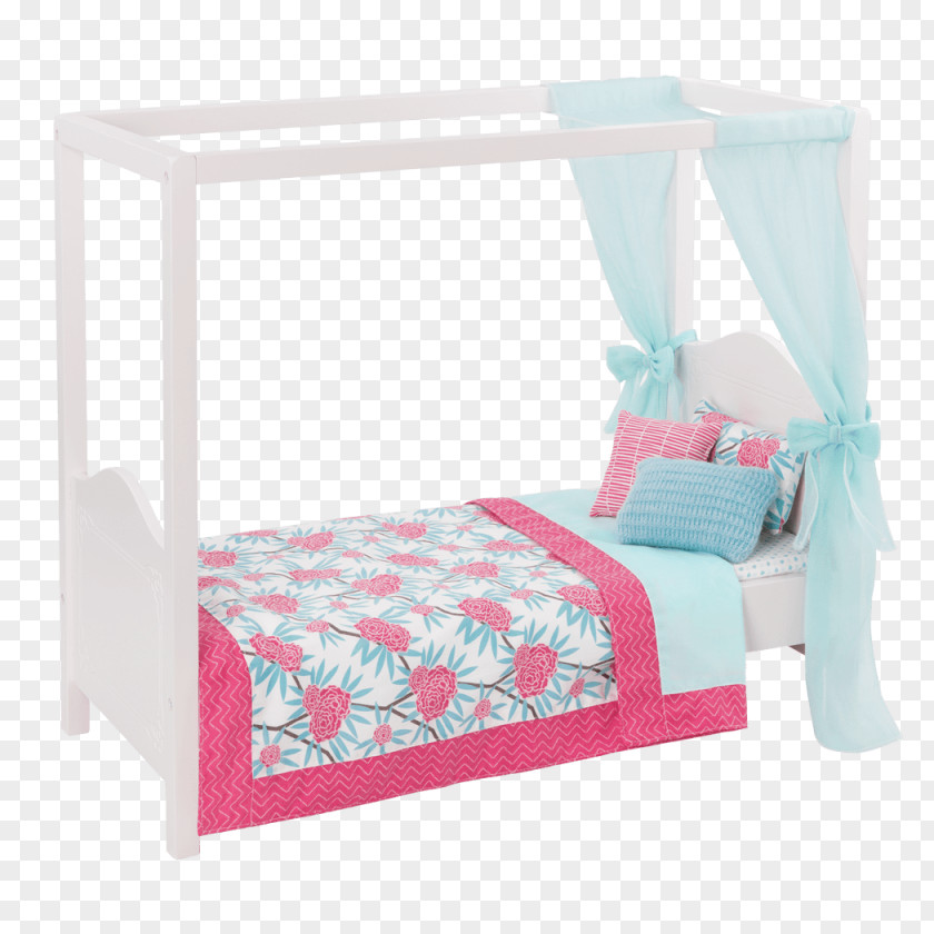 Blue Bed Frame Canopy Bunk Trundle PNG