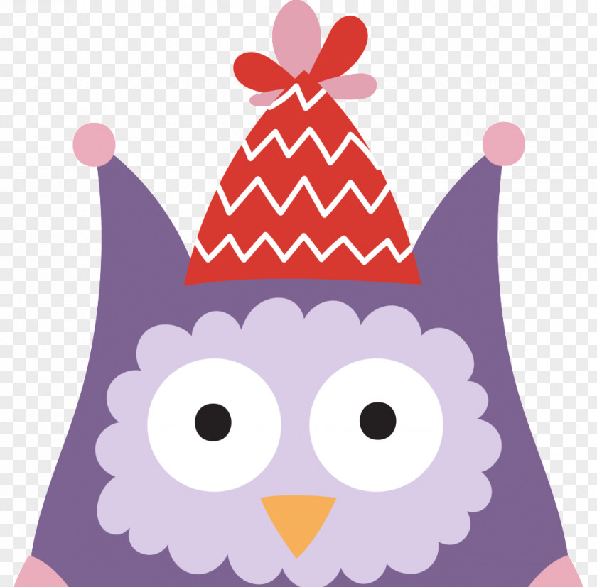 Owl Christmas Day Cartoon Illustration PNG