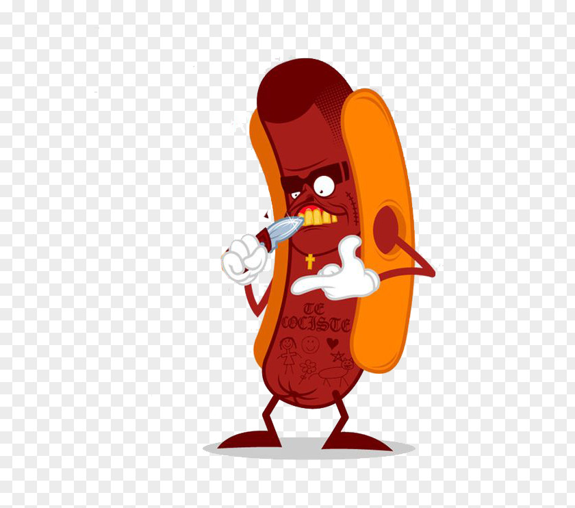 Villain Hot Dogs Cartoon Animation Illustration PNG