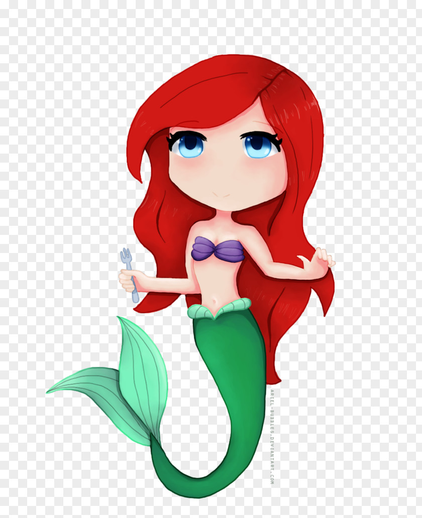 Ariel Mermaid Drawing Animation PNG