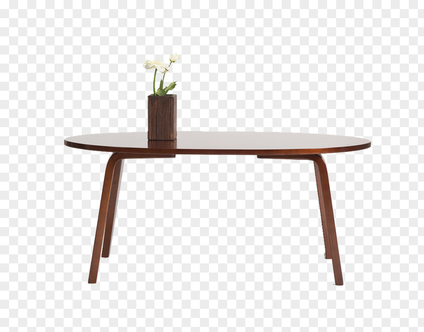 Brown Round Table Coffee Furniture PNG