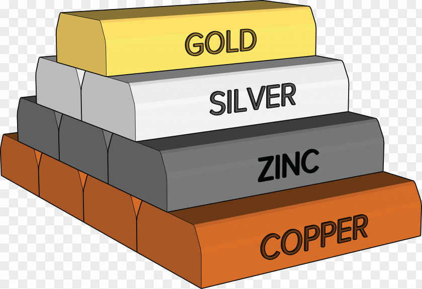 Ingots Ingot Copper Silver Metal Gold PNG