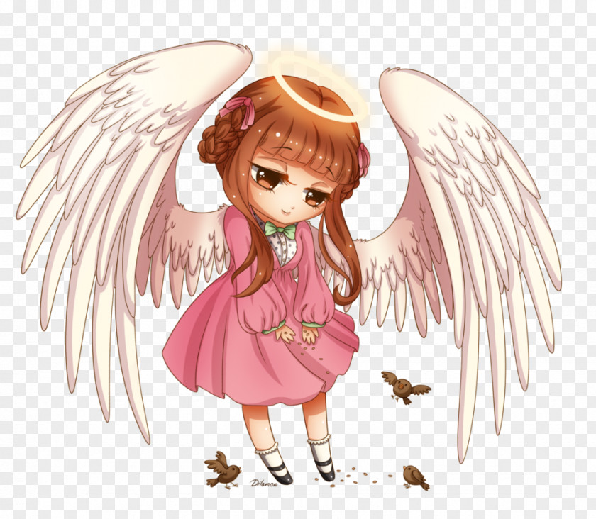 Second Prize Fairy Illustration Cartoon Brown Hair Figurine PNG