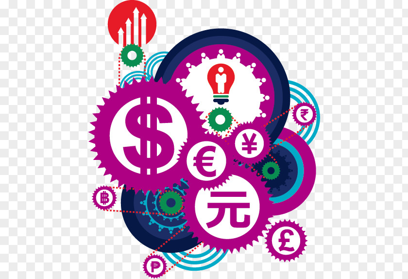 Creative Technology With Money Currency Symbol Exchange Rate Illustration PNG