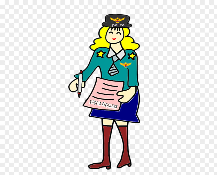 Free To Pull The Material Policewoman Image Parking Violation Traffic Ticket Police Officer Clip Art PNG