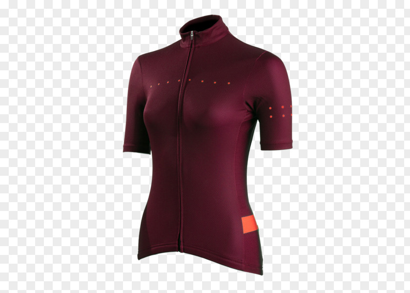 Maroon Plum Jersey Sleeve Shirt Maillot Bicycle PNG