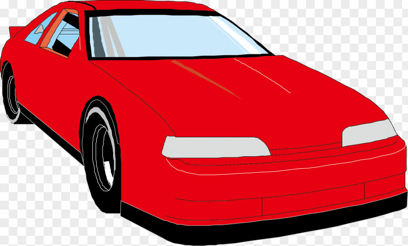 Red Cartoon Car PNG
