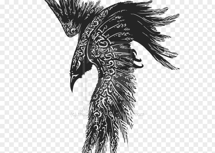 Arm Tattoo Odin Common Raven Huginn And Muninn Celts PNG
