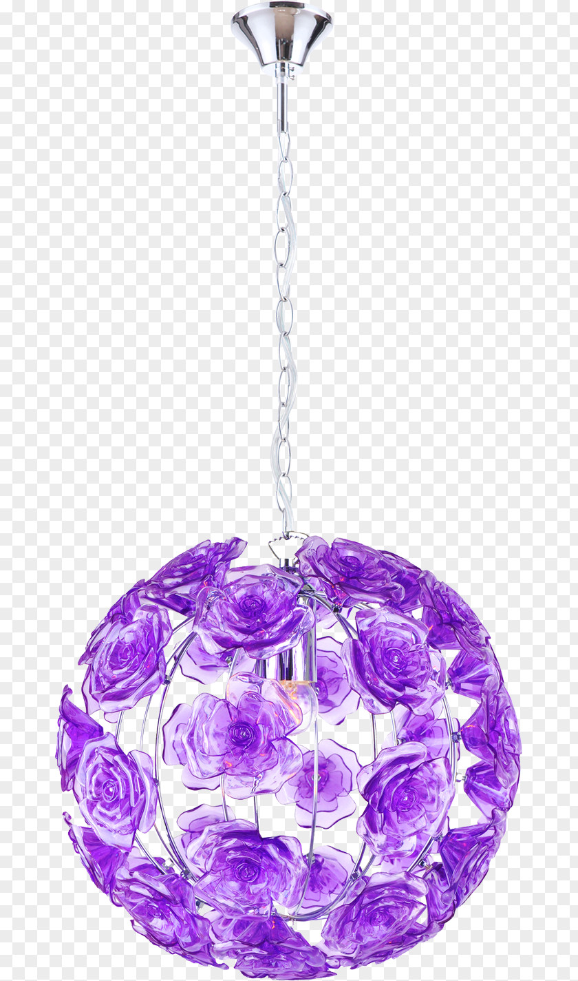 Pendant Light Fixture Chandelier Purple Lighting PNG