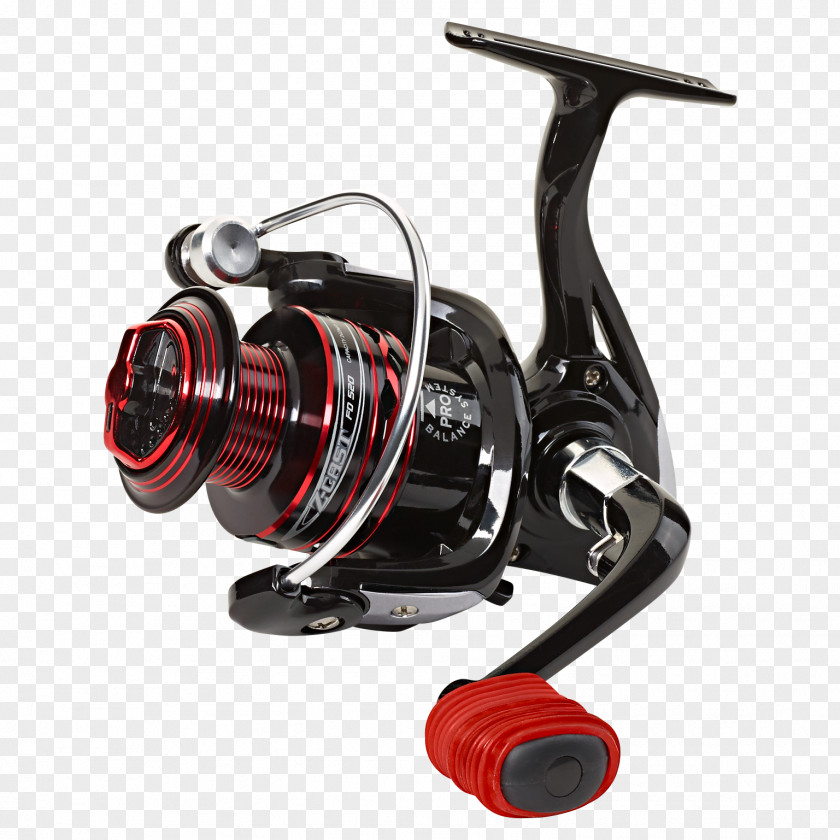 Red Reel Fishing Reels Spin Recreational Angling PNG