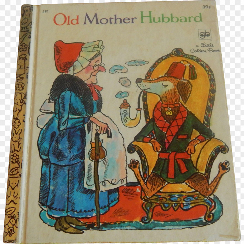 Book Old Mother Hubbard Goose Little Golden Books Nursery Rhyme PNG