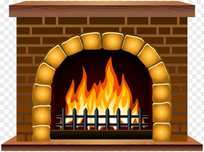 Fireplace Clip Art Image Mantel Hearth PNG