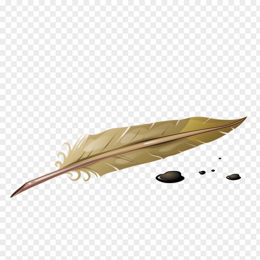 Vector Quill Pen Feather PNG