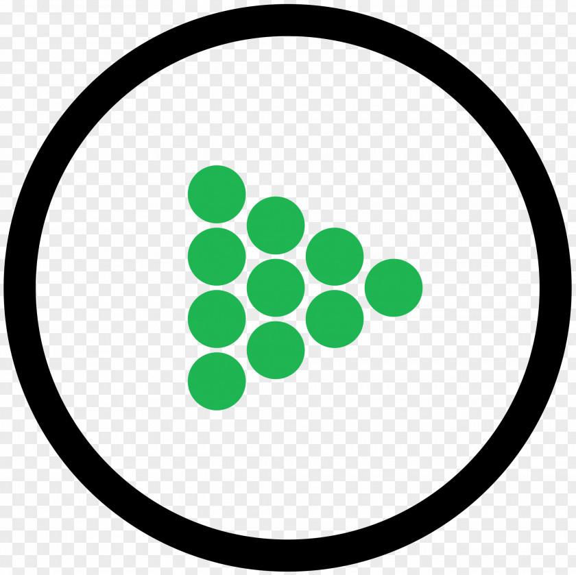 Paw Symbol Green Circle PNG