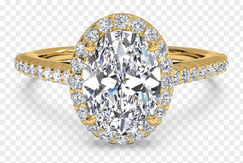 Ring Engagement Diamond Cut Wedding PNG
