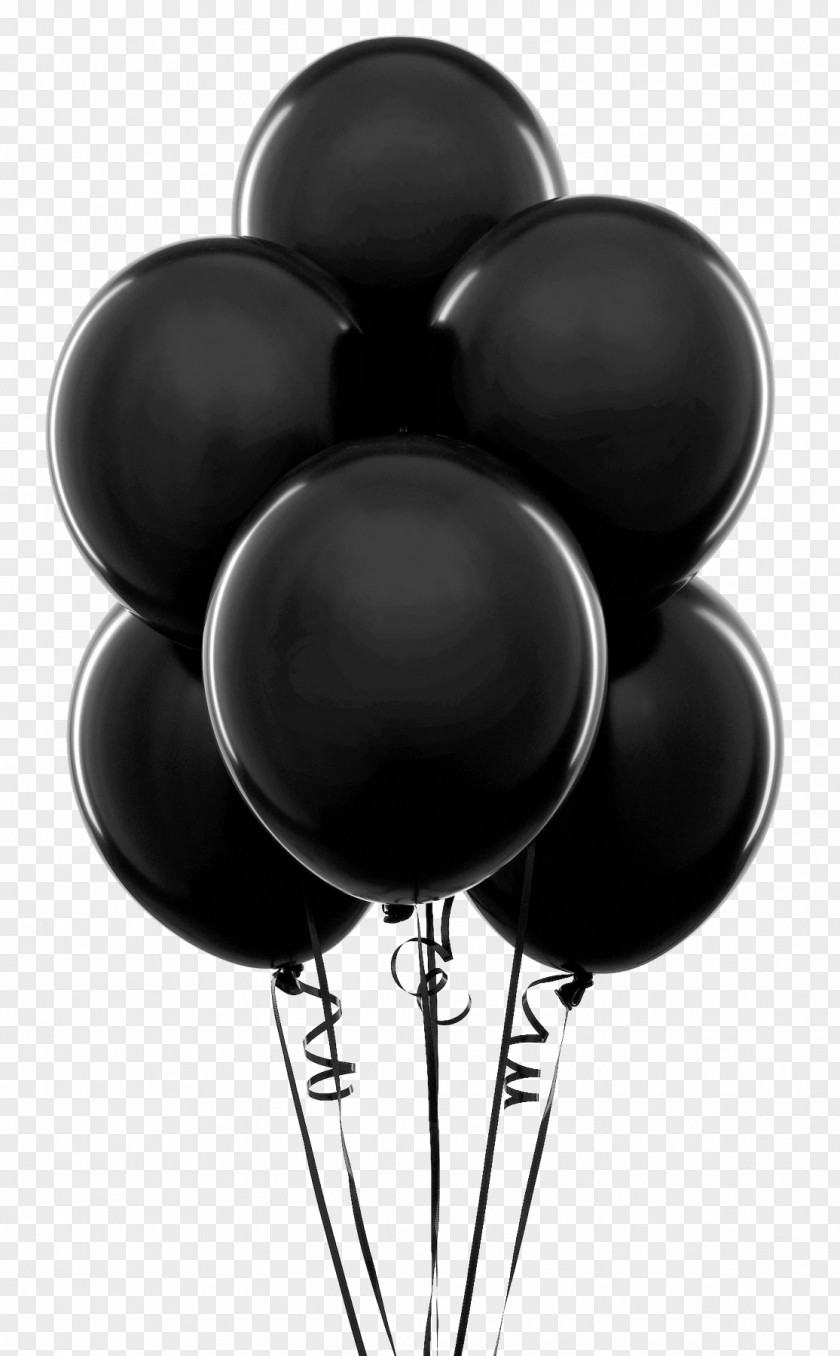 Metal Blackandwhite Black Material Property Balloon Black-and-white PNG