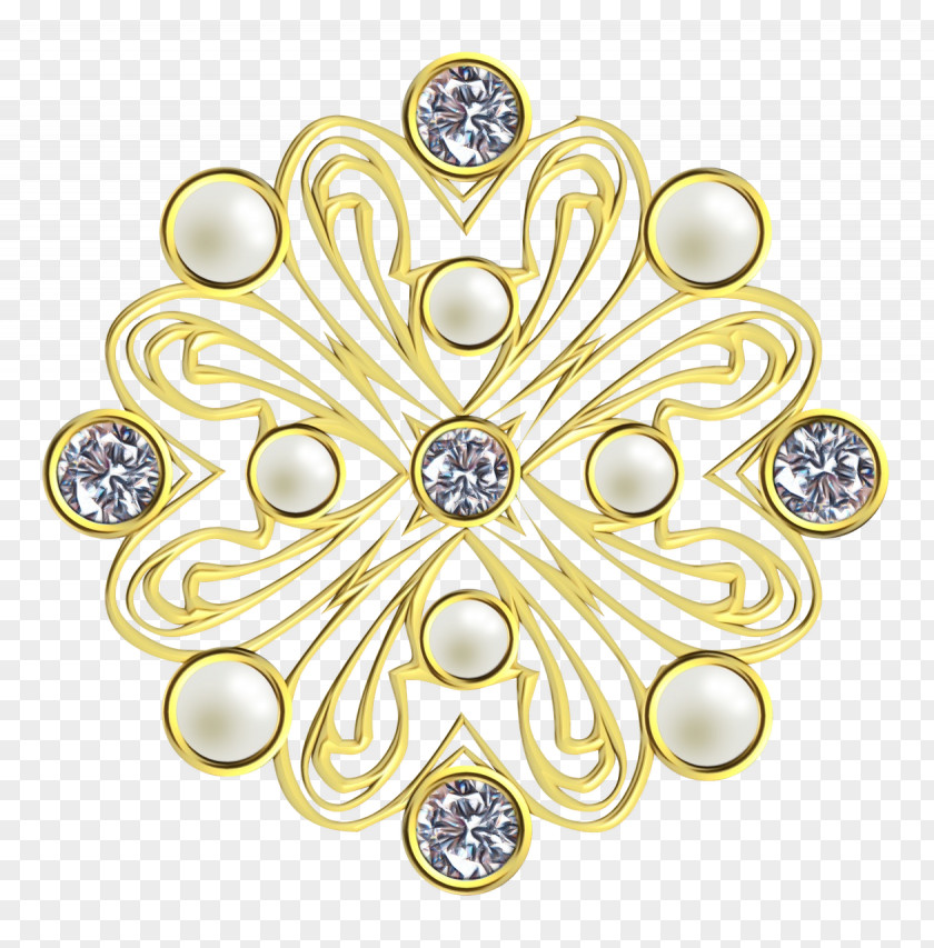 Metal Ornament Yellow Fashion Accessory Jewellery Pattern Diamond PNG