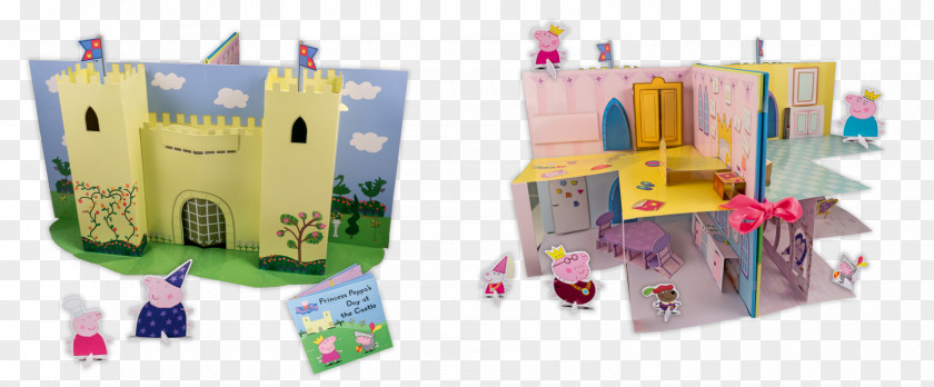 Toy Peppa Pig's Pop-Up Princess Castle Plastic PNG