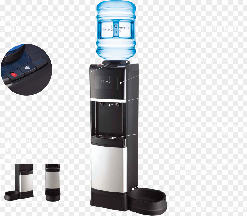 Water Fountain Cooler Purified Primo Bottle PNG