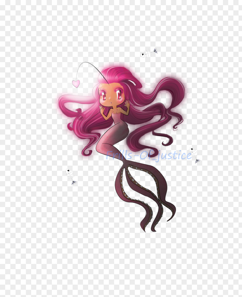 Deep Sea Minerals Octopus Illustration Cartoon Pink M Font PNG