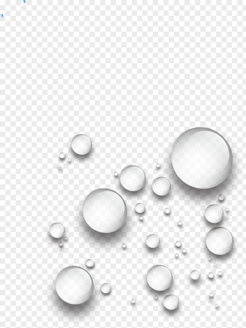 Metal Sphere Water Drops PNG