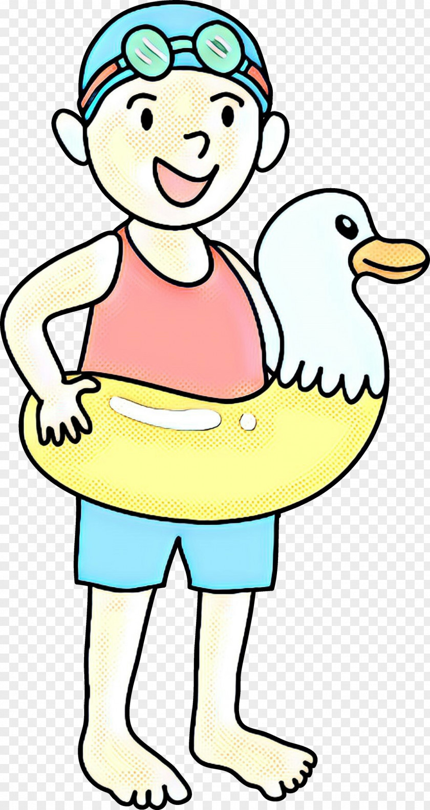 Child Ducks Geese And Swans Bird Line Art PNG