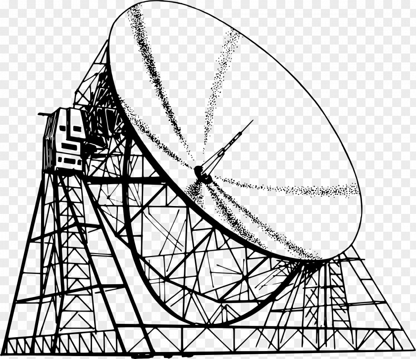 Radio Telescope Drawing PNG