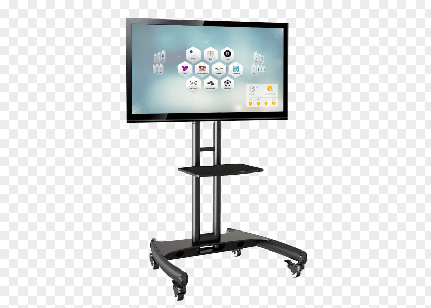 Smartboard Universal Mobile TV Cart Stand AVA1500601P For LED Mount Factory Rolling 40-65 Inch Flat Screen LED-backlit LCD Panel Display Television PNG
