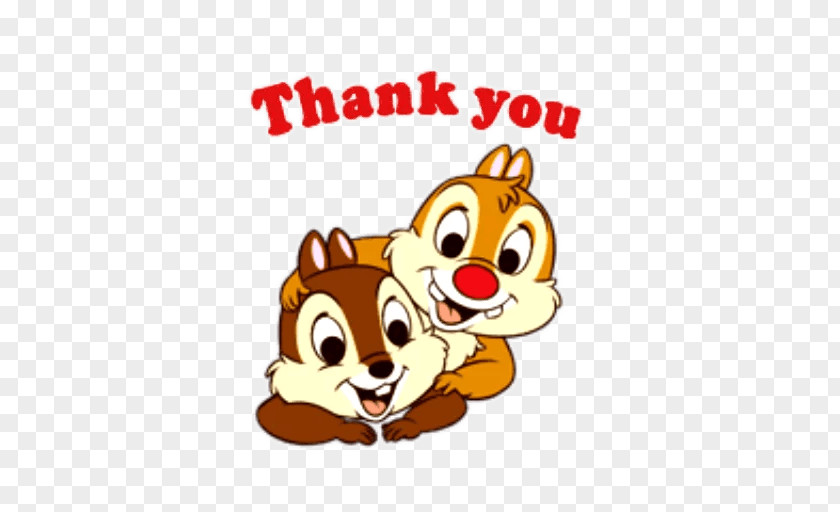 Thank You Cartoon Png Gif Chip 'n' Dale The Walt Disney Company Chipmunk Image Donald Duck PNG