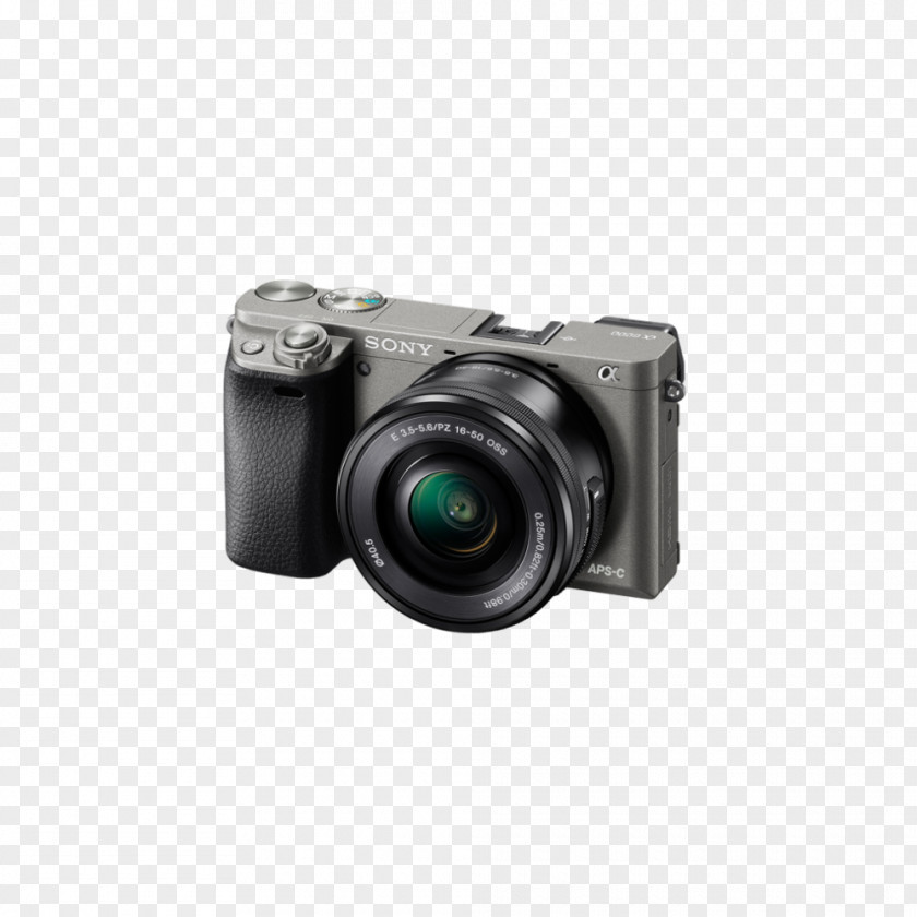 1080pGraphite Gray16-50mm Lens Kit Digital SLRSony Wireless Headsets Smartphones Mirrorless Interchangeable-lens Camera Sony E PZ 16-50mm F/3.5-5.6 OSS 索尼 A6000 24.3 MP PNG