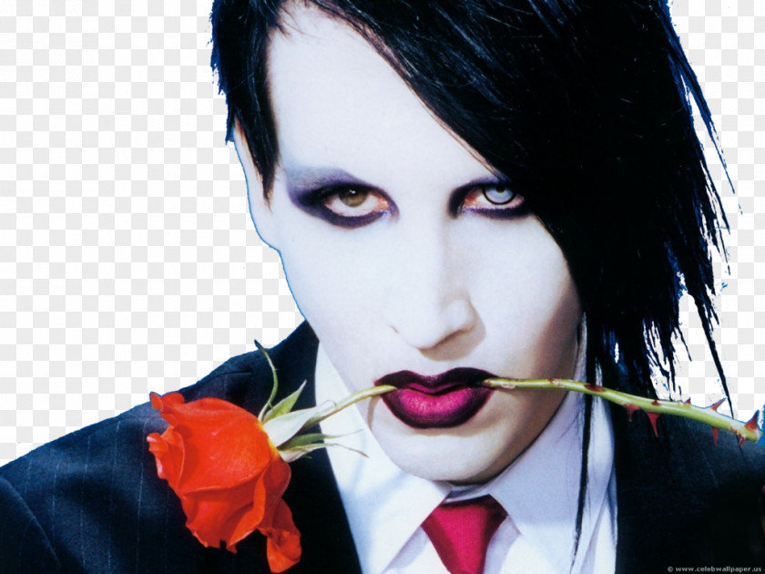 Portrait Marilyn Manson Musician Personal Jesus Desktop Wallpaper PNG