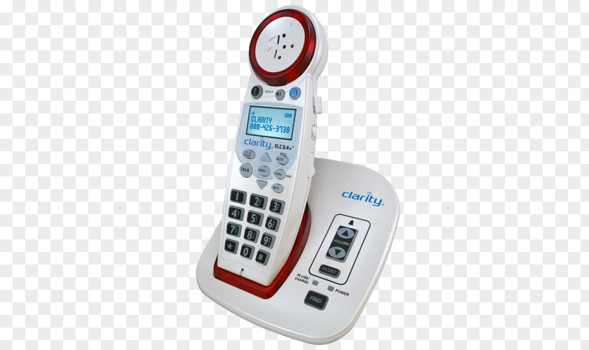 Promotional Title Box Digital Enhanced Cordless Telecommunications Speakerphone Telephone Handset PNG