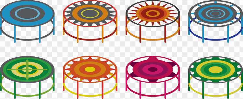 Vector Color Trampoline Icon PNG