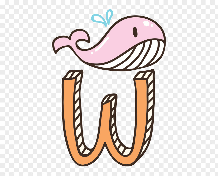 W And Whales Clip Art PNG