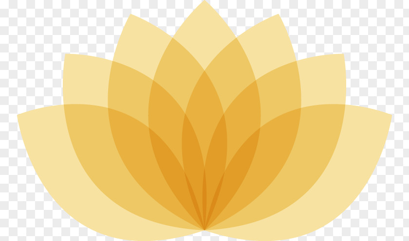 Abstract Lotus Petal Yellow Wallpaper PNG