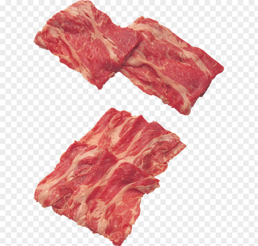 Bacon Back Meat Pork PNG