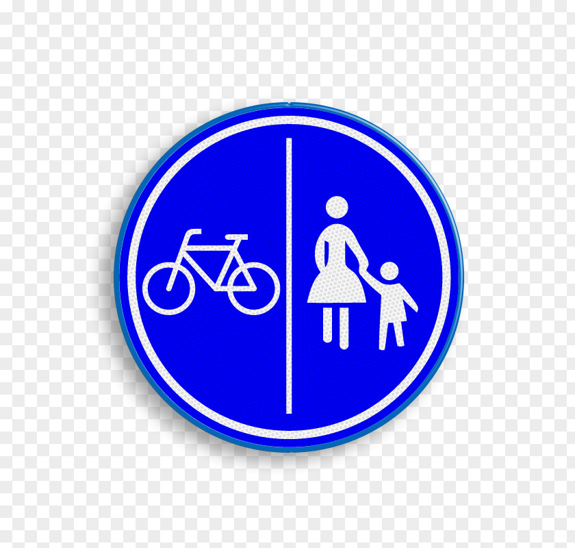 Bicycle Electric Segregated Cycle Facilities Traffic Sign PNG