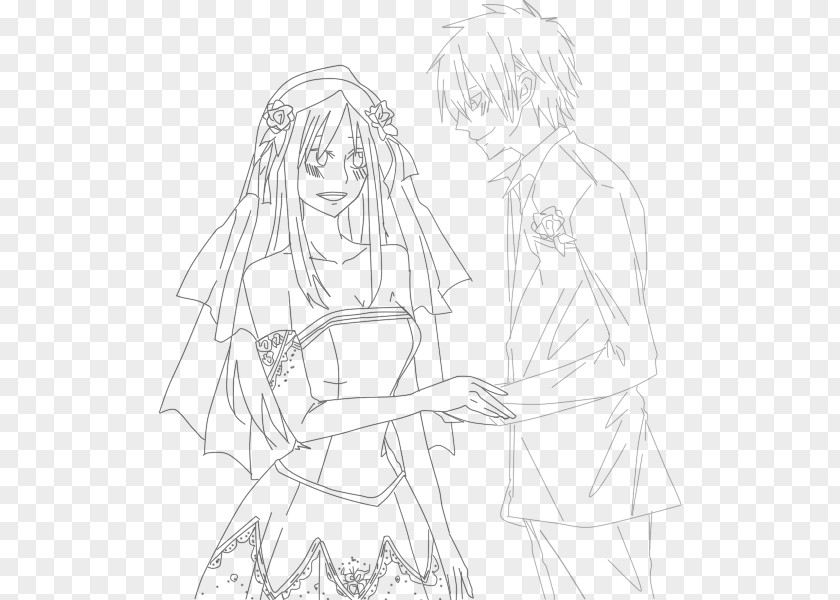 Erza Scarlet Fanart Clothing Drawing Line Art Inker Sketch PNG