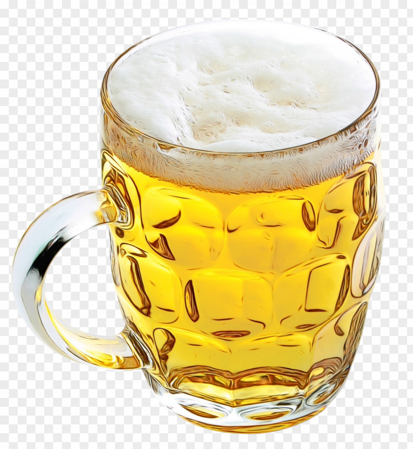 Glass Lager Beer Drink Drinkware Mug PNG