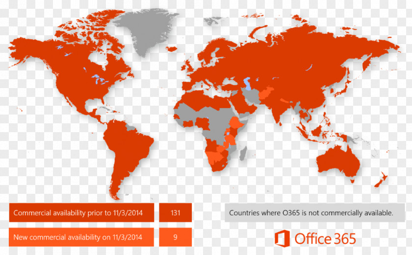 Office365 World Map Vector Graphics Political PNG