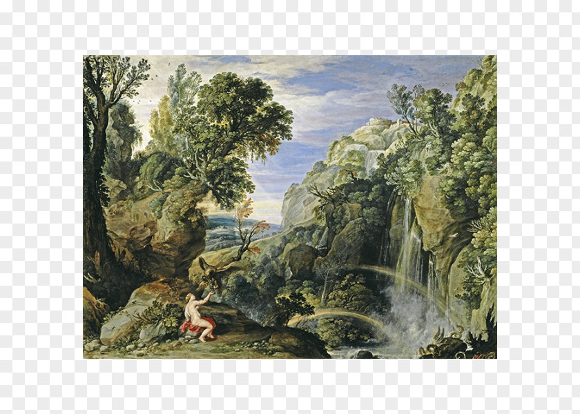 Painting Landscape With Psyche And Jupiter Museo Nacional Del Prado Stormy The Education Of Marie De' Medici PNG
