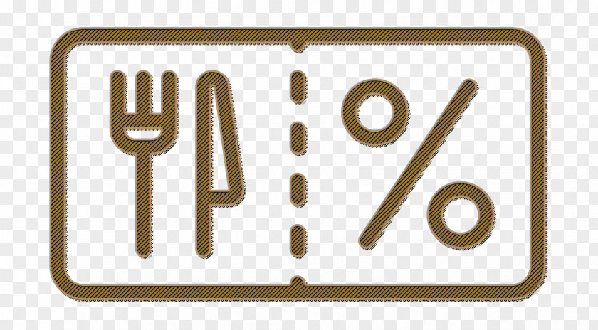 Restaurant Elements Icon Discount PNG