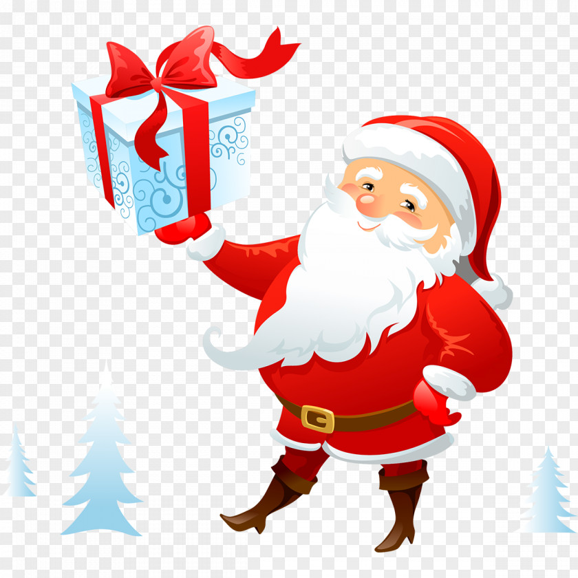 Santa Snowman And Claus Christmas PNG