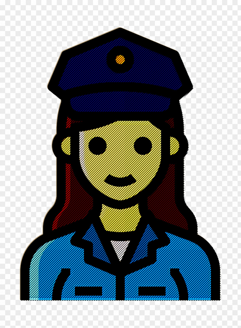 Police Officer Icon Occupation Woman Policewoman PNG